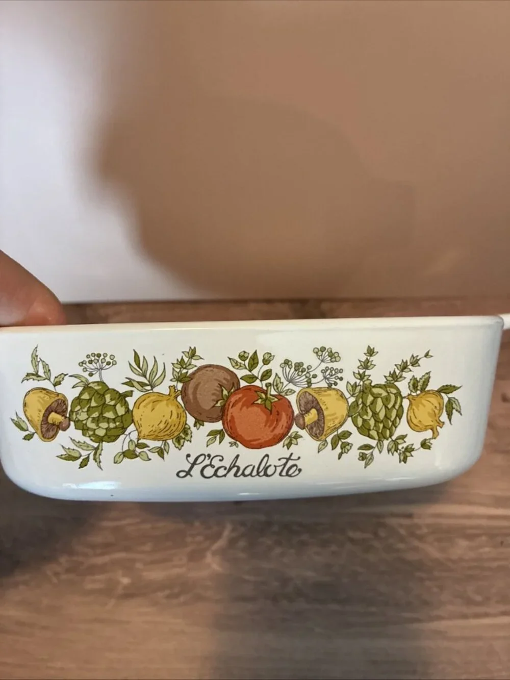 Vintage Corning Ware LEchalote A-1-B 1 Quart Casserole Dish Vegetable USA